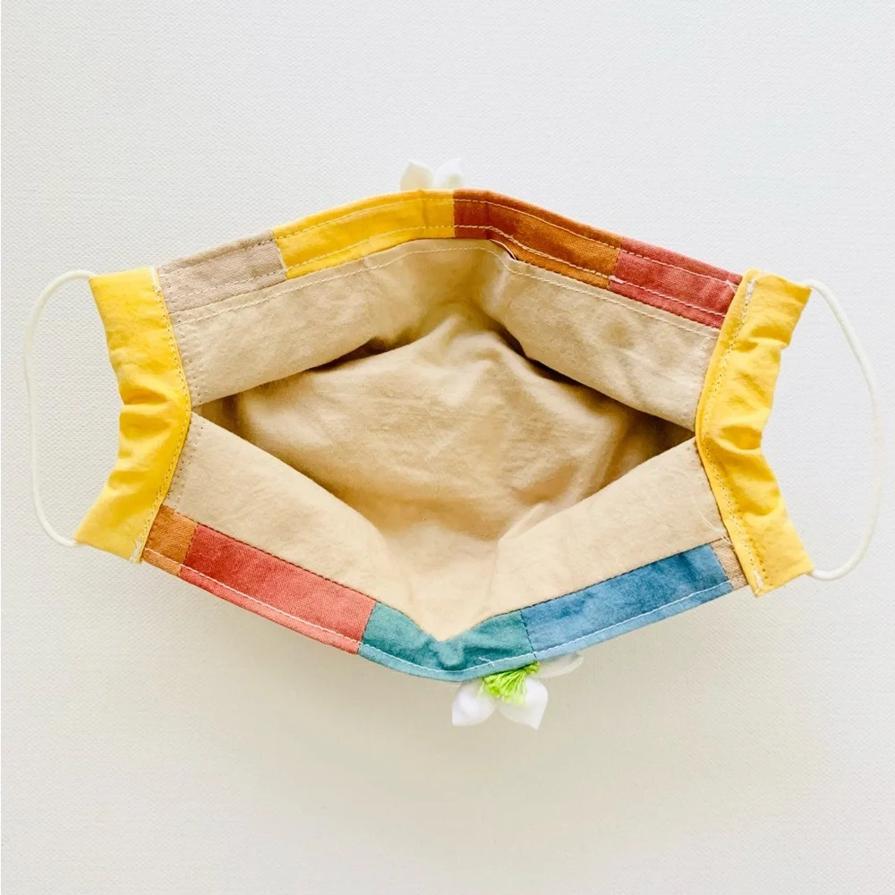 NEW Handmade Multi-Dyed 3D Flower Heal Embroidery Face Mask